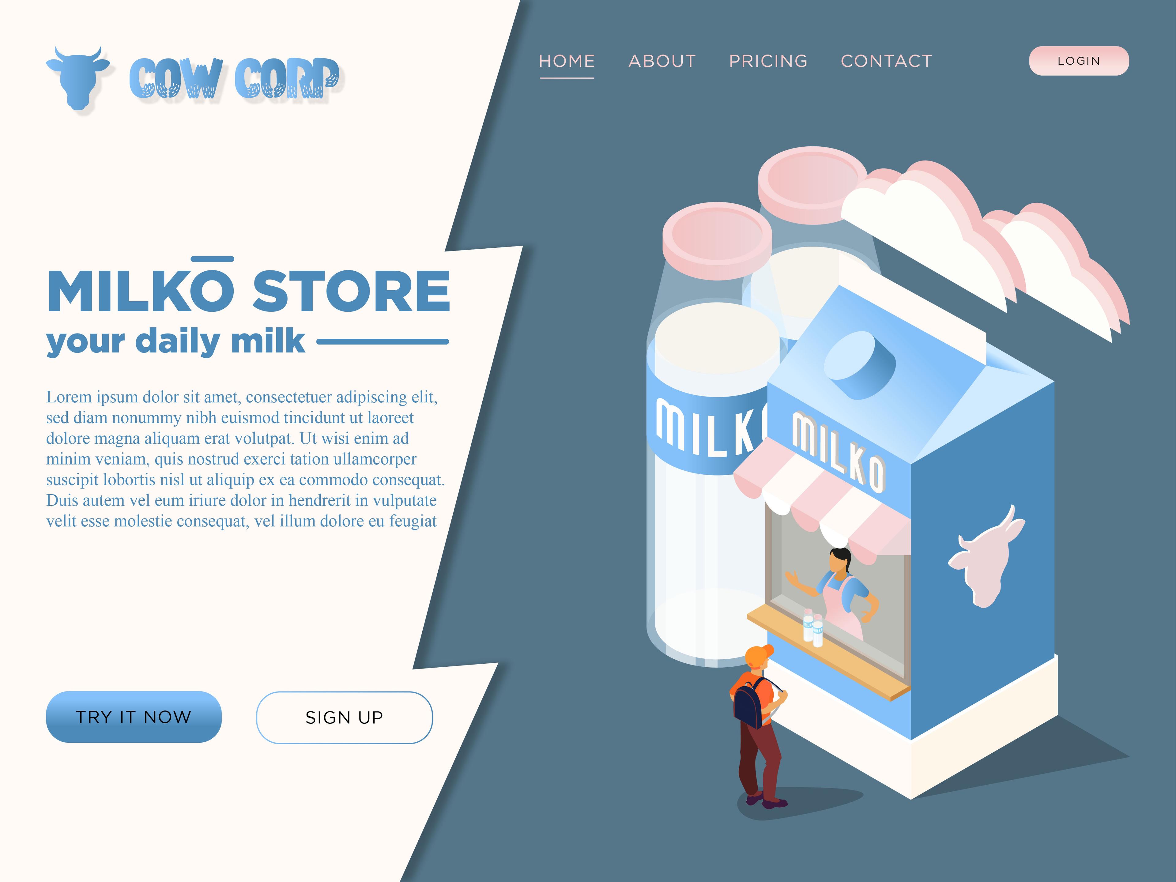 Milko Store Website